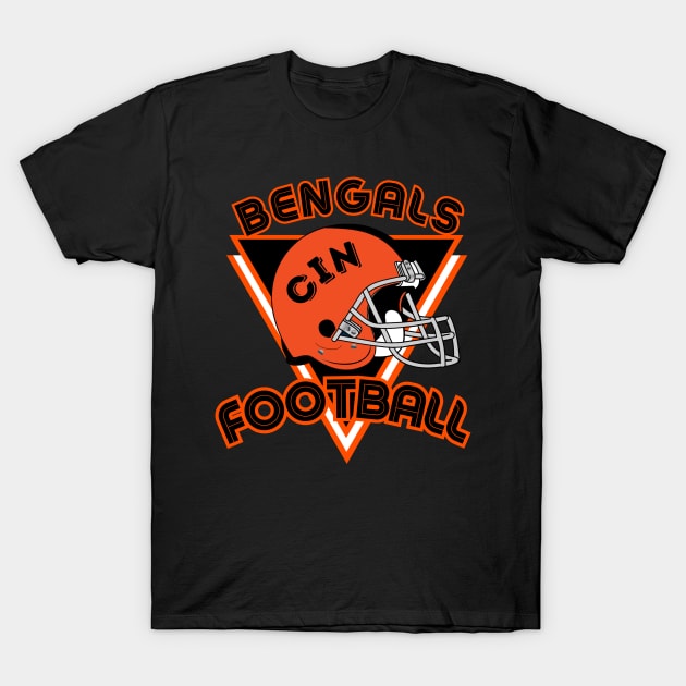 Cincinnati Football Vintage Style T-Shirt by Borcelle Vintage Apparel 